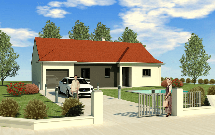 A VENDRE MAISON + TERRAIN commune de Louhans
