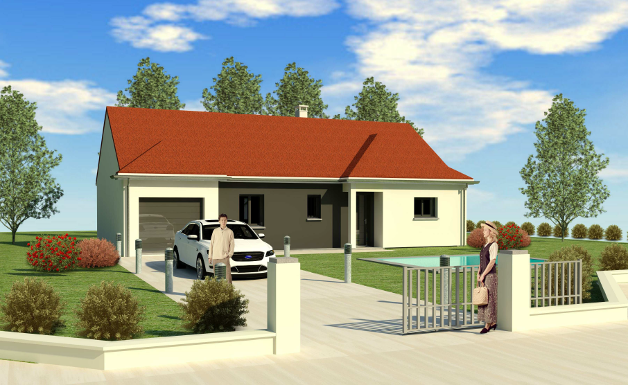 A VENDRE MAISON + TERRAIN commune de Louhans