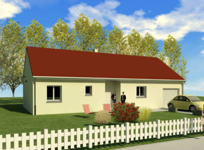 A VENDRE MAISON + TERRAIN COMMUNE SAINT-ETIENNE-EN-BRESSE